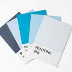 A pantone color swatch with a white background