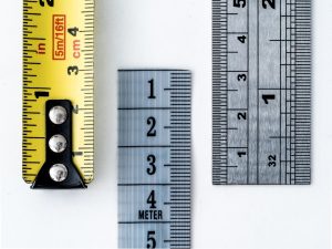 gray and yellow measures